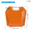 Unique Bargains Plastic Camping Hiking Collapsible Water Container Reservoirs 5L/1.3 Gallon 2 Pcs - 2 of 4