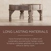 Maven Lane Jaya Handmade Heritage Wooden Round Coffee Table in Distressed Natural Finish - 2 of 4