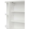 Basicwise Fully Assembled and Ready for Installation Wall Mounted Bathroom Storage Cabinet Organizer, Mirrored Vanity Medicine Chest with Open Shelves - 4 of 4