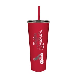 MLB St. Louis Cardinals 24oz Skinny Tumbler with Straw - 1 of 4