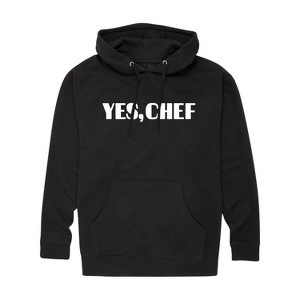 Men's - Instant Message - Yes Chef Diner Font Graphic Fleece Pullover Hoodie - 1 of 4