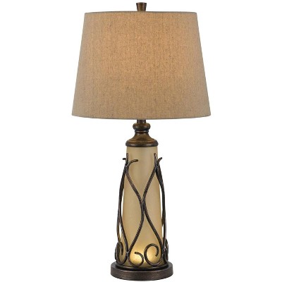 Cal Lighting 150W 3 Way Taylor Tb Lp W/1W Led - Light Brown