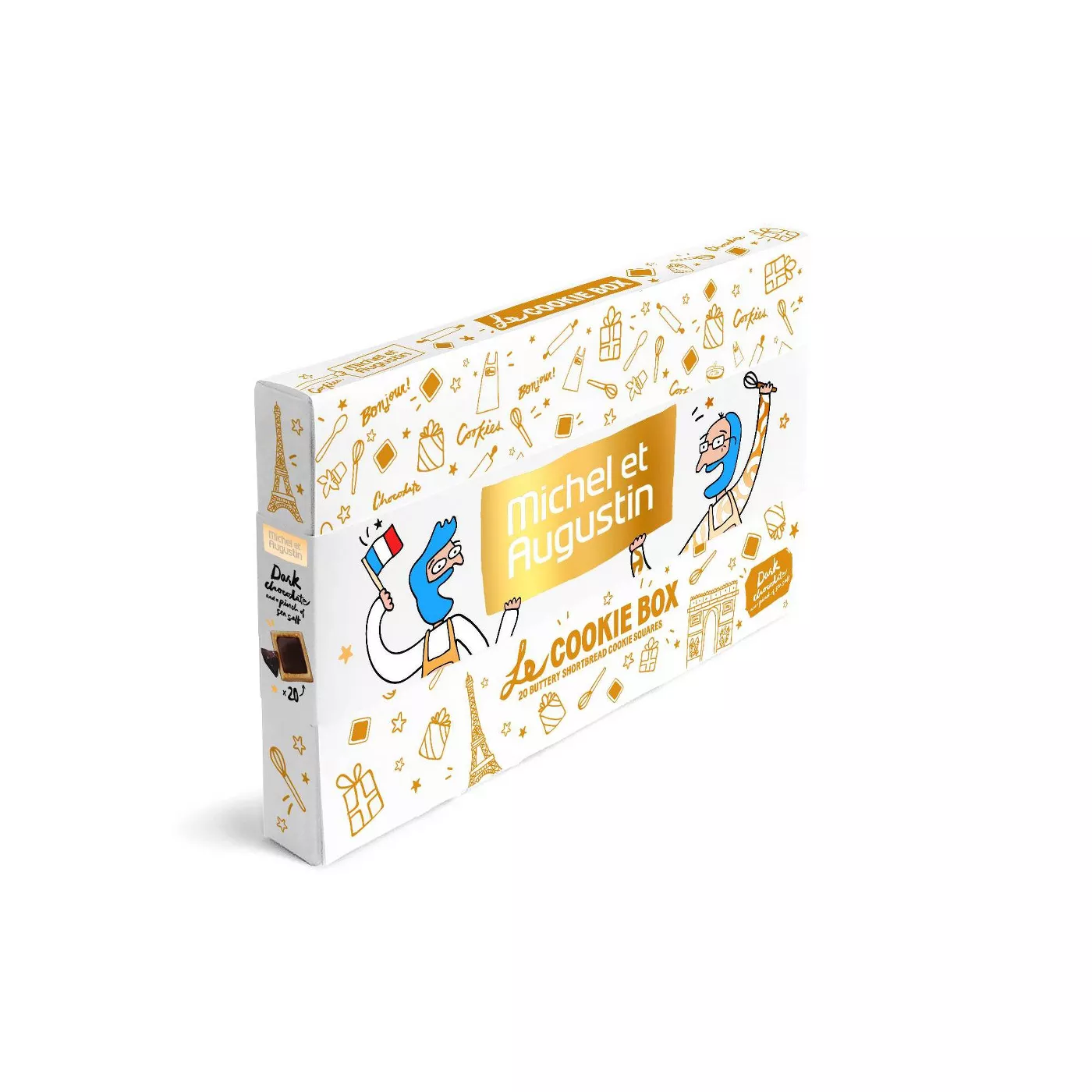 Holiday Cookie Gift Box Dark Chocolate Sea Salt - 20ct - image 1 of 4