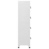 Locker Grey Steel Medium Cabinet Rectangular Industrial  vidaXL - 4 of 4