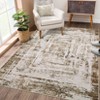 Nasitip Modern Abstract Area Rug,Machine Washable & Non-Slip, Soft Low Pile for Easy-Living Rooms - 4 of 4