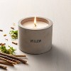 Mini Cement Willow Soy Blend Jar Candle Gray 5oz - Hearth & Hand™ with Magnolia - image 2 of 3