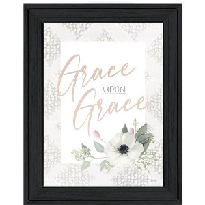 HomeRoots Grace Upon Grace Black Framed Print Wall Art - 1 of 3