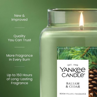 Yankee Candle Original Large Jar Balsam and Cedar Candle - Thumbnail 5