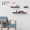 ChicFurnit Wall Shelf Set Floating Wood Shelves Invisible Brackets Hanging Shelf for Books Storage for Indoor Living Room, Gray, 15.75"*5.51"*2.36" - 3 of 4