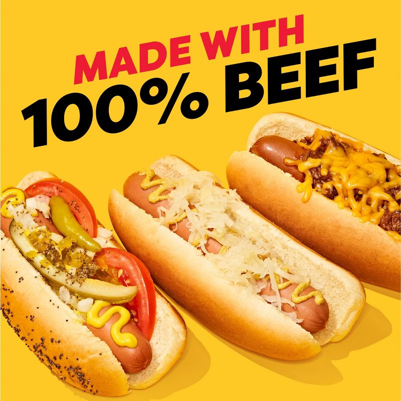 Oscar Mayer Original Classic Beef Uncured Franks Hot Dogs - 15oz/10ct, 4 of 12