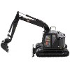 CAT Caterpillar 315 Track Type Hydraulic Excavator Special Black Finish with Operator 1/50 Diecast Model by Diecast Masters - 2 of 4