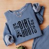 Simply Sage Market Got A Little Dirt On My Boots Lightweight Garment Dyed Sweatshirt - 3 of 4