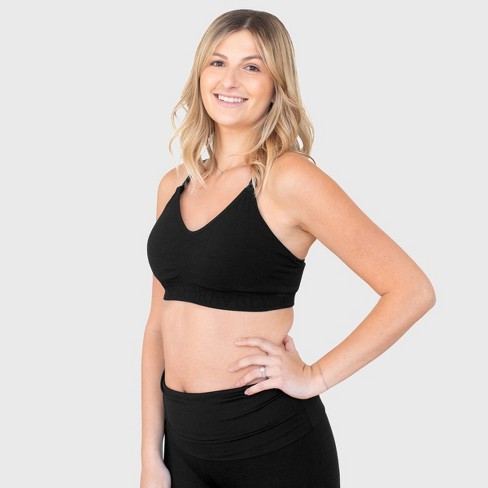 Kindred Bravely Women's Sublime Sports Pumping + Nursing Hands-Free Bra -  Black XL-Busty