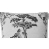 C&F Home Colonial Williamsburg 14" x 14" Black Toile Needlepoint Throw Pillow - 2 of 4