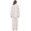 Casual Nights Women's Flannel Long Sleeve Button Down Pajama Set - 3 of 4