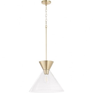 Quorum Lighting Beldar 1 - Light Pendant in  Aged Brass - 1 of 1