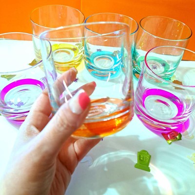 JoyJolt HUE Colorful Whiskey Set. 6pc Bar Glasses, 10oz Drink Glasses.  Double Old Fashioned Glass - …See more JoyJolt HUE Colorful Whiskey Set.  6pc