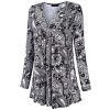 Plus Size Women's Halloween T-Shirt - V-Neck Long Sleeve Ultra Soft Stretch for Fall Holiday Wear - 2 of 4
