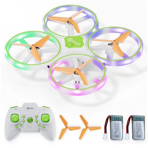 Contixo 7 Td1 Kids Indoor Outdoor Rc Easy To Fly Quadcopter Drone With Led  Lights With 3d Flip : Target