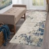 Coucheta Washable Abstract Area Rug, Stain Resistant&Non-Slip, Easy Fold & Non-Shedding, Low Pile Carpet for Living Room, Bedroom, Nursery, Apartment - 2 of 4