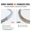 VEVOR Wire Rope Kit, 1/8" 100 ft 304 Stainless Steel Cable with 59 Accessories, 650 lbs Breaking Strength, 7x7 Strands Construction, Silver - 3 of 4