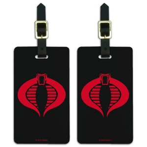 G.I. Joe Cobra Logo Luggage ID Tags Set of 2 - 1 of 4