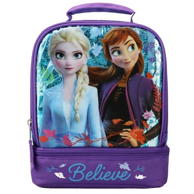 Frozen Kids' Square Lunch Box and Bag - Purple