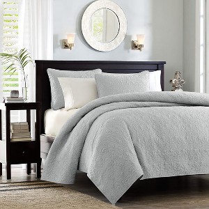 Gulches Full/Queen Reversible Quilt Set Grey - 1 of 3