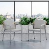 22.5'' Set of 2, Wicker Rattan Woven Patio Chairs, Outdoor Armchair Seating Waterproof seat and cushion - 2 of 4