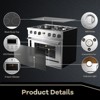 30-Inch Freestanding Electric Range with Convection Oven and 4-Burner Cooktop, Stainless Steel Finish - 4 of 4