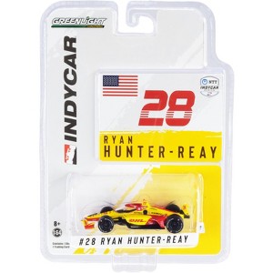Dallara IndyCar #28 Ryan Hunter-Reay "DHL" Andretti Autosport "NTT IndyCar Series" (2021) 1/64 Diecast Model Car by Greenlight - 1 of 3