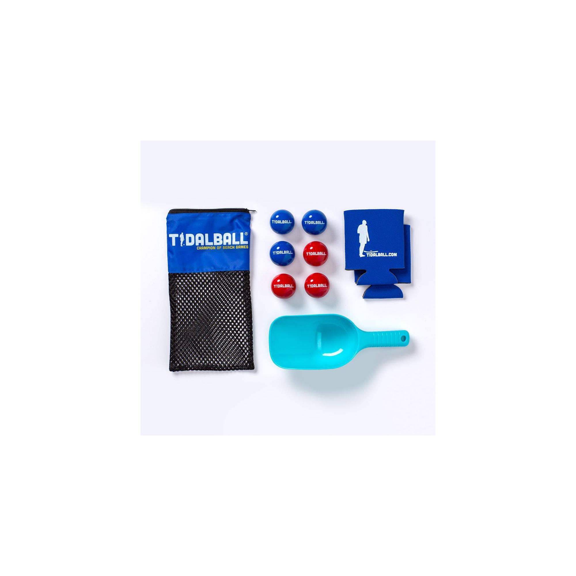 Tidalball - Champion of Beach Games: Toss Game Set for 2-4 Players, Includes 9 Pieces, Plastic & Neoprene Materials