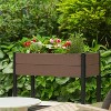 HDPE Raised Garden Bed on Legs,All-Weather Elevated Planter Box, Standing Herb & Vegetable Grow Bed,for Patio, Balcony,Outdoor Use - 4 of 4