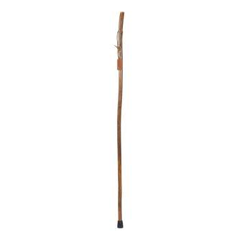 Brazos Free Form Hickory Wood Walking Stick 58 Inch Height