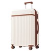 Whisen 3-Piece ABS Luggage Set Including Front Opening 20” & 24” Suitcases with USB, TSA Lock and Duffel Bag - 3 of 4