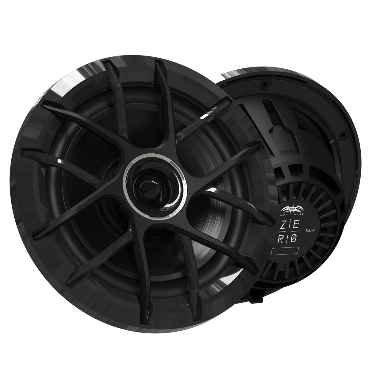 Wet Sounds ZERO Series - ZERO-8-XZ 8" Neodymium Powersport & Marine Speakers with Horn-Loaded Titanium Tweeters, Pair