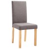 vidaXL Dining Chairs 4 pcs Taupe Fabric - 3 of 4