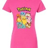 Women's - Pokémon - Pokémon Character Group Fitted Graphic T-Shirt - 2 of 3