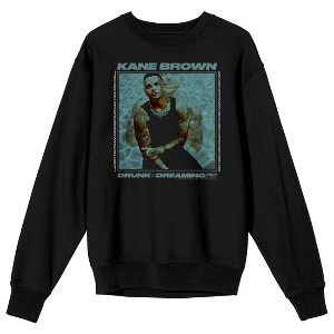 Kane Brown Drunk or Dreaming Tour Adult Black Crew Neck Sweatshirt - 1 of 3