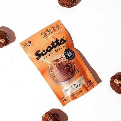 Scott's Peanut Butter Cacao Plant-Based Protein Balls - 1.6oz
