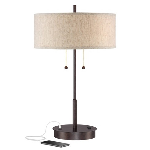 Bedside lamp with outlet best sale and usb