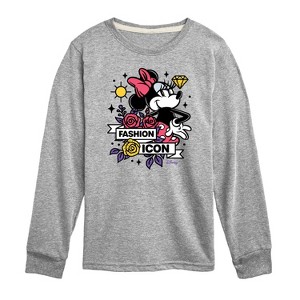 Boys' - Disney - Minnie Mouse is a Fashion Icon Long Sleeve Graphic T-Shirt - 1 of 4