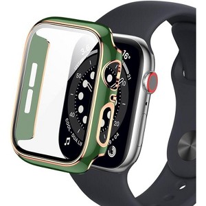 Worryfree Gadgets Bumper Case with Screen Protector for Apple Watch 38mm, White/Silver - 1 of 4