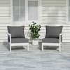 WestinTrends Avalon Outdoor Patio HDPE Loveseat Sofa with Patio Cushions - 2 of 4