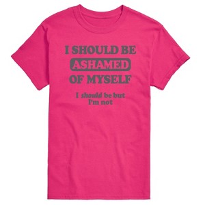 Men's - Instant Message - Funny I Should Be Ashamed Short Sleeve Graphic T-Shirt - 1 of 4