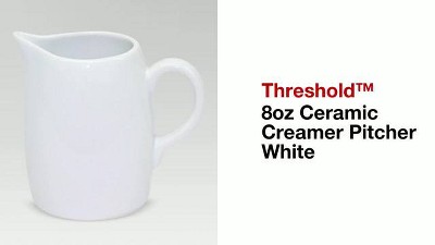 Ceramic Creamer Pitcher Set With Handle Small Classic White - Temu