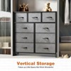 Dresser for Bedroom, Drawer Dresser Organizer Storage with Drawers, Chest of Drawers with Fabric Bin, Wood Top for Bedroom, Entryway - 3 of 4