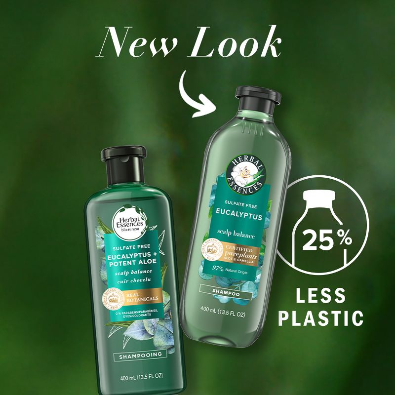 Herbal Essences Eucalyptus Sulfate Free Shampoo, For Dry Scalp - 13.5 fl oz, 3 of 14