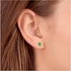 Pompeii3 Peridot Studs 14K White Gold 4mm 1/2ct - 3 of 4