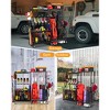 MOEPISY Garage Sports Equipment Organizer with Wheels - Golf Bag Storage Rack and Ball Storage Bins - 4 of 4